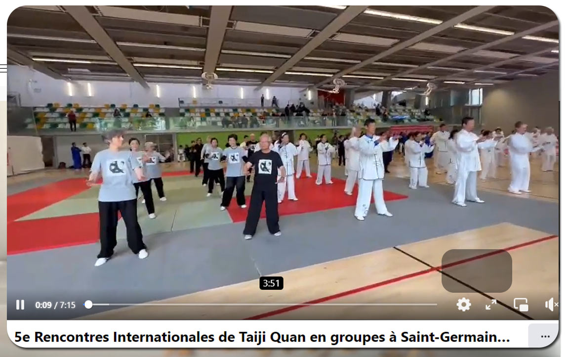 5e Rencontres Internationales de Taiji Quan en groupes à Saint-Germain en Laye le 30 avril 2023 video
