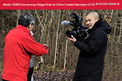 China Central Television CCTV filmant Maître Yuan Zumou